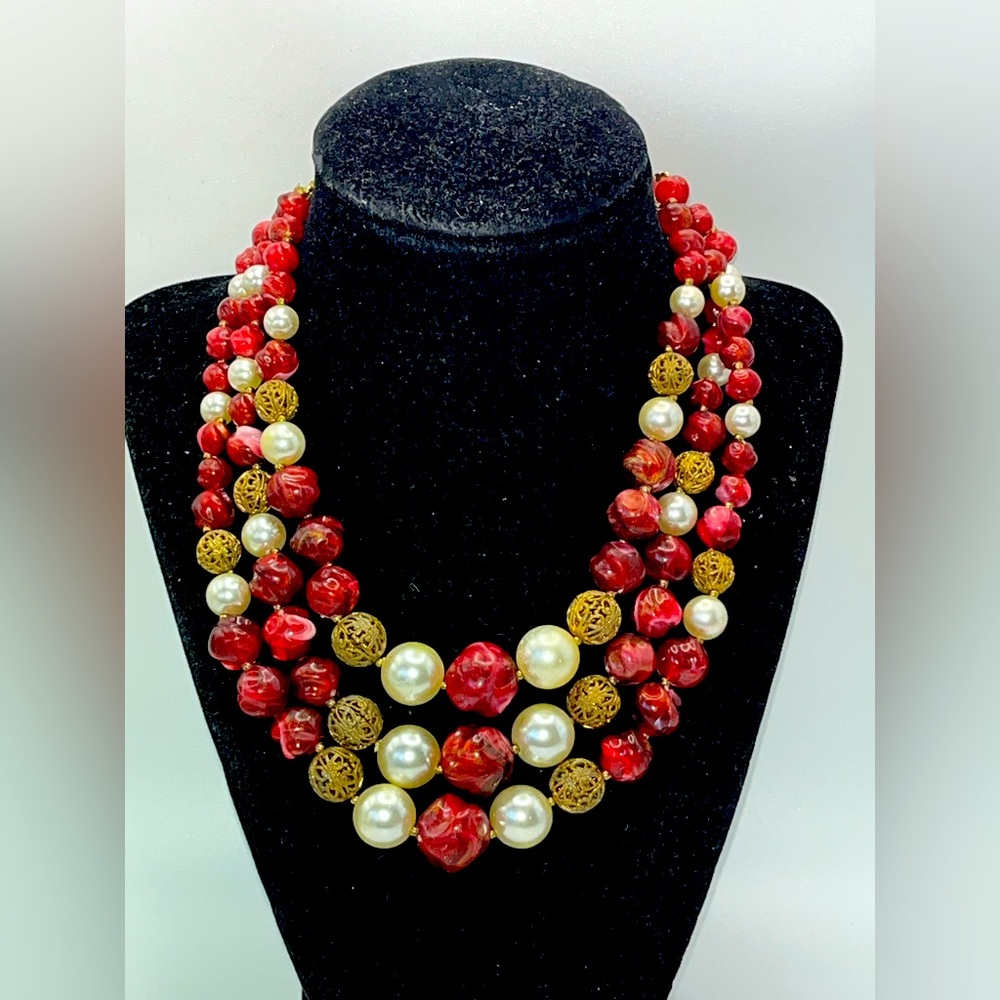 Vintage ~ 3 Strand Necklace